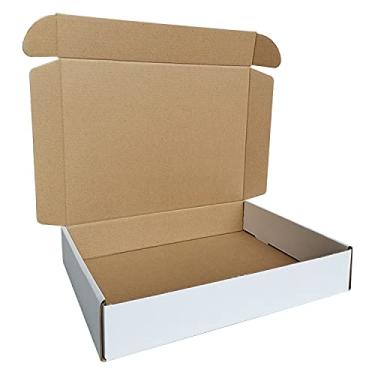 Imagem de CH-BOX Ch-Box, Pacote Com 150 Caixas Pequenas Para Remessa, 29,9 X 21,6 5 Cm, Papelão Ondulado Correspondência Comercial, Branco (Cm1182-150)