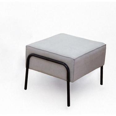 Imagem de Puff Alma Tecido em Linho Nordeste Flex - Flex Estofados, Cinza