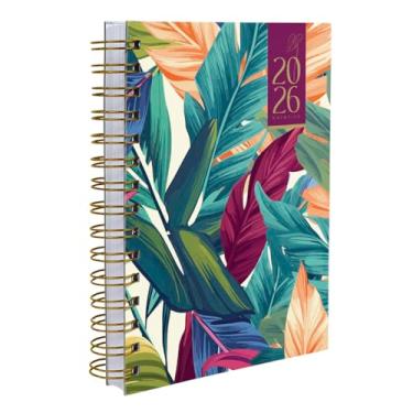 Imagem de Agenda Capa Dura 2026 Botanics Tropical Leaves