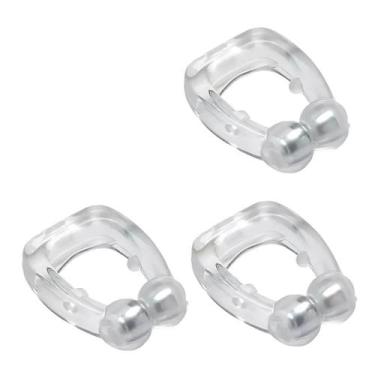 Imagem de Clipe Nasal Anti-Ronco de Silicone, e Bandeja Magnética - YUKUI, 3 Uni