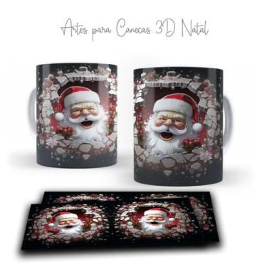 Imagem de Canecas Porcelana Natal 3D - Live, Cores Variadas