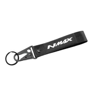Imagem de jininshengxindianzi Compatible With NMAX N-Max 125 155 NMAX125 Nmax155 Scooter Accessories Tyre Valve Cover Cap&Motorcycle Embroidery Key Chain Keychain(1 piece Black)