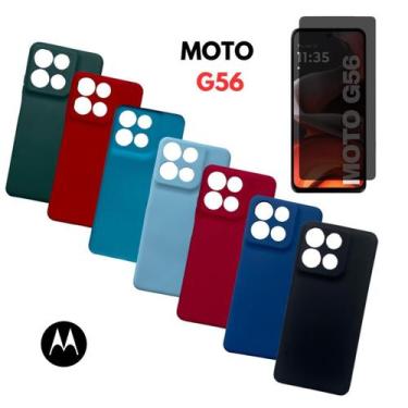 Imagem de Capinha + Pelicula Privativa Vidro Compativel Para Moto G56 - Db
