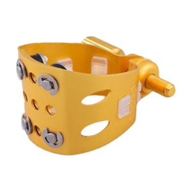 Imagem de Luwecf Abraçadeira para boquilha de saxofone, acessórios para instrumentos de saxofone, peças de cobre estável, prendedor de abraçadeira profissional prático, para Alto