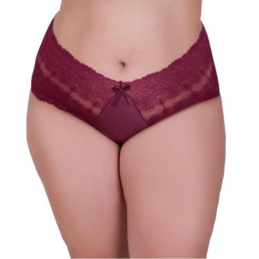 Imagem de Calcinha Plus Size de Renda Tanga Grande 46 48 50 52 54 - c5 CALCINHA 