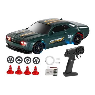 Imagem de Kokiya Carro de controle remoto 1/43 RC Speed ​​Car, escala 1/43, carros de corrida Drift, mini brinquedo RC, Verde Escuro