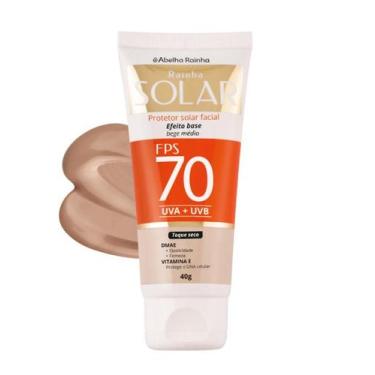 Imagem de Protetor Solar Facial Fps 70 Base Bege Médio 40g abelha rainha