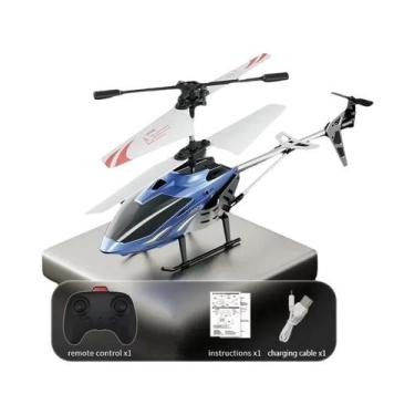 Imagem de Helicóptero De Controle Remoto Para Meninos Crianças 2.4G Metal RC Avi