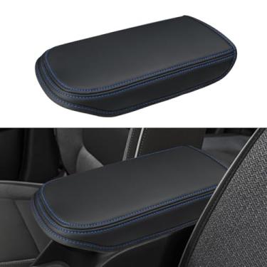 Imagem de INTGET Capa de console central para Chevy Trax 2024 2025 capa de apoio de braço de couro protetor de tampa do console central para acessórios Chevrolet Trax 2024 2025