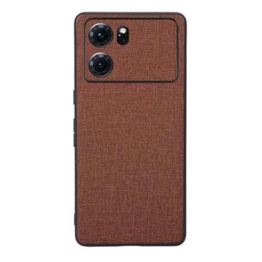 Imagem de Capas Compatível com OPPO K10 5G,Design de padrão de tela,Pproteção completa de 360°,Pplástico macio,Proteção contra queda-Brown