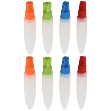 Imagem de YARNOW 2 conjuntos de ferramentas para churrasqueira 2 em 1 escova de churrasco ao ar livre garrafa de silicone para limpeza de cozinha 4 peças x 2 peças