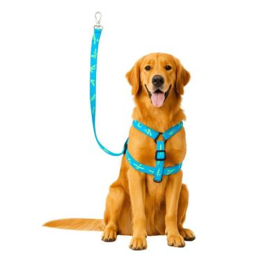 Imagem de Guia Peitoral Coleira Pet Cachorro Médio Grande Porte 120cm