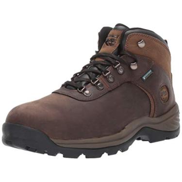 Imagem de Timberland PRO Bota industrial masculina Flume, cano médio, biqueira de aço, impermeável, Marrom, 14
