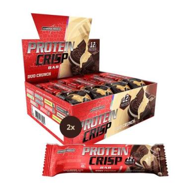Imagem de 2x Barra Proteica Crisp Integralmedica Duo Crunch 12 Unidades 45g, Duo