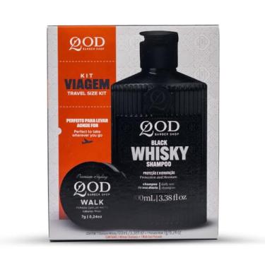 Imagem de QOD Barber Shop - Kit Travel Shampoo Whisky 100ml + Pomada Walk - 7g