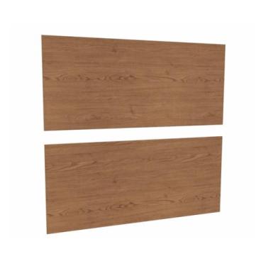 Imagem de Conjunto Painel 2 Unidades 100% Mdf Complemento Cedro - Móveis Castro