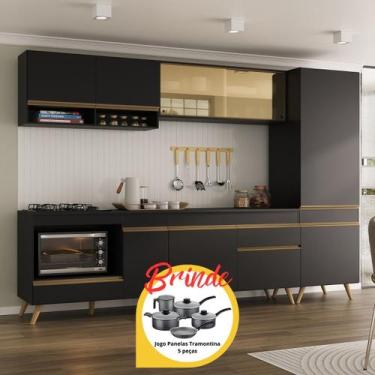 Imagem de Cozinha Completa Balcão para Cooktop Veneza MP2267 Multimóveis Brinde 