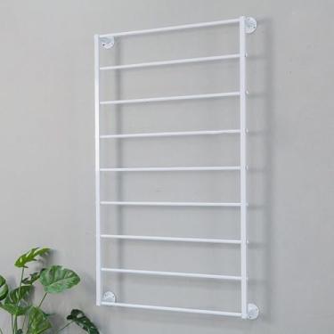 Imagem de Lenços De Metal Montados Na Parede Expositor De Lenço De Seda Organizador De Rack De Roupas Cachecol De Roupas Pano Pendurado Suporte De Gravata, B, 9-tier/L70xH120cm