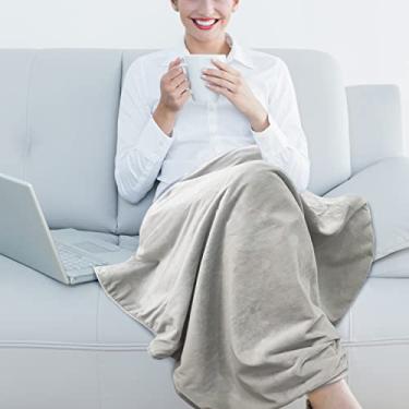 Imagem de looper cobertor EMF para barriga Faraday cobertor para grávidas e bebês, cobertor protetor 5G anti-radiação EMF, WiFi Bluetooth cobertor de proteção contra gravidez onda elétrica 96 cm x 101 cm, cinza