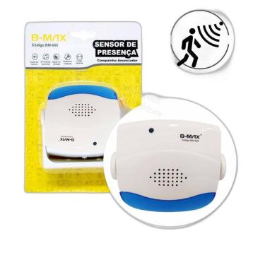 Imagem de Sensor De Presença Sem Fio Para Loja Casa Bmax