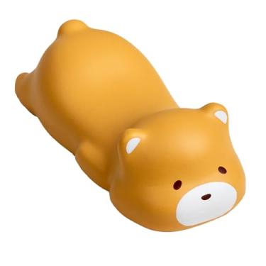 Imagem de Mouse Descanso De Pulso Bonito Animal Dos Desenhos Animados Confortável Descompressão Ergonômica Suporte De Pulso Pad para Home Office Resina Pad 4.9 x 2.5in (Padrão de urso marrom)