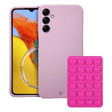 Imagem de Capa Silicon Veloz para Samsung Galaxy M14 + Ventosa - Rosa - Gshield
