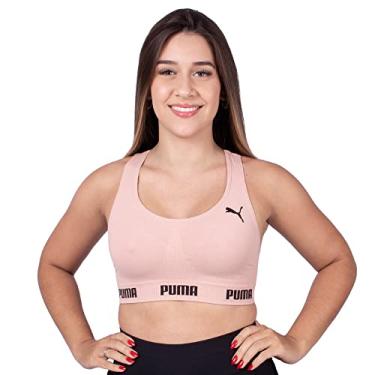 Imagem de Top Sem Costura, Puma, Feminino, Rosa Nude, G