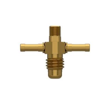 Imagem de Niple com Borboleta P Gás Blukit Rosca GR.5/8 UNC x 1/8 NPT