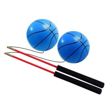 Imagem de Generic Bola de exercício ao ar livre com vara, arremesso manual, bolas de balanço para parque, adultos, crianças e idosos, Azul