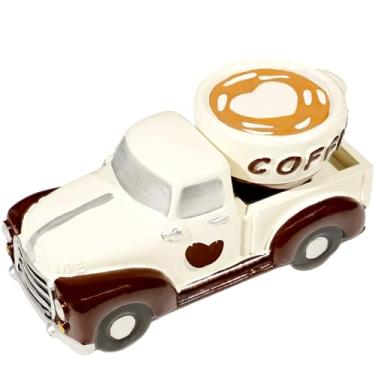 Imagem de Rileryan Estatueta de caminhão de café, decoração de cafeteria, decoração de estação de café, decoração de cantinho de café, casa, casa de fazenda, cozinha, país, vintage, decoração de cozinha