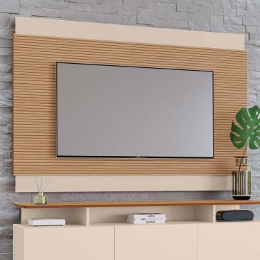 Imagem de Painel para TV de até 65 polegadas Taina com duplo painel sobreposto 100% MDF Tuboarte