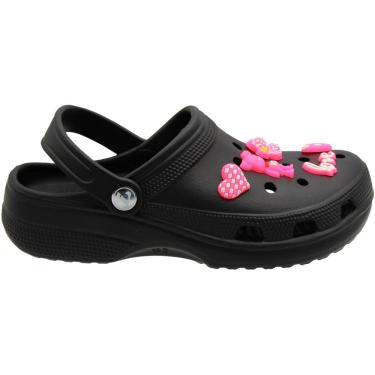 Imagem de Clog Feminino Largo Yvate Bottons Enfeites Removíveis Confortável