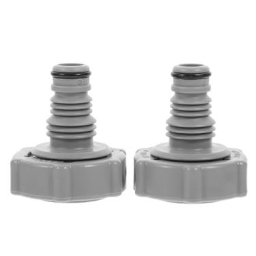 Imagem de SAFIGLE Conector de Mangueira de Vácuo para Piscina, 2 Peças, Adaptador de Mangueira para Piscina, Junta de Tubo de Drenagem Compatível Com Bestway P6h1419, Cinza 32 Mm