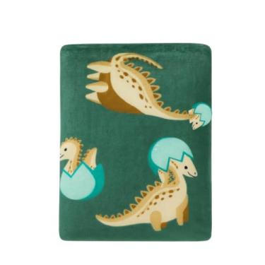 Imagem de Cobertor Para Bebê Extra Macio Bonno Baby Etruria Toque de Seda 110cm X 90cm (Dinho Verde)