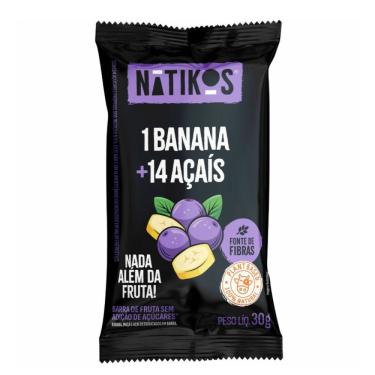 Imagem de Barra de Frutas Natikos Banana e Açaí 30g