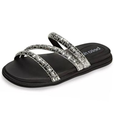Imagem de Chinelo Feminino Flat Conforto Casual Tira Strass Beira Rio