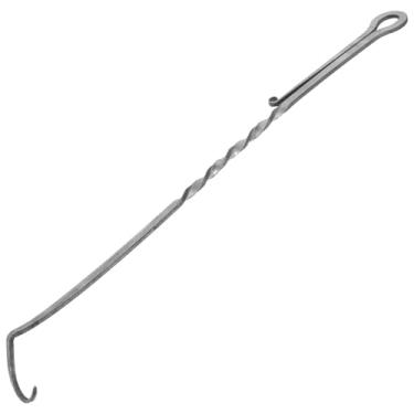 Imagem de DJAPWPX Flipper de comida para churrasco de aço inoxidável virador de comida resistente ao calor gancho de carne flipper fácil de usar gancho de churrasco virador portátil de churrasco ganchos para