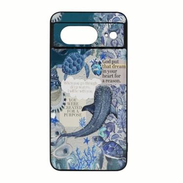 Imagem de qizjio Capa protetora cristã à prova de choque tubarão baleia para Google Pixel 8