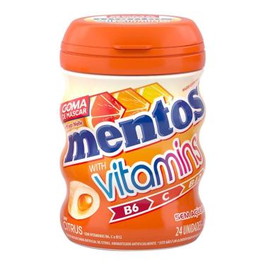 Imagem de Chiclete Mentos Vitamins Citrus Zero Açúcar 48g