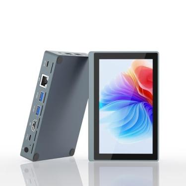 Imagem de HIGOLEPC Mini PC Win 11 PRO, Celeron J4125 Mini Computador, 8GB DDR4 128GB EMMC Mini Desktop Computador com Tela IPS, WiFi 5.0, BT5.2, Gigabit Ethernet