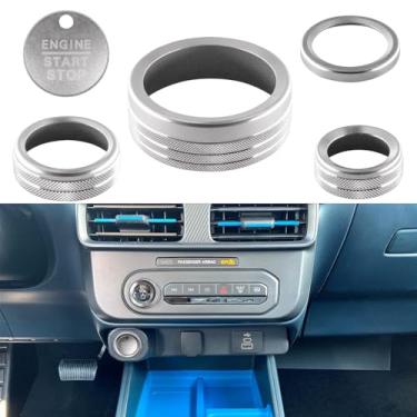 Imagem de ZOXOQ Capa de botão de volume para acessórios Ford Maverick 2025 Headligh botão anel de mudança de marchas guarnição console central motor Start Stop botão tampa decoração de controle de rádio (5