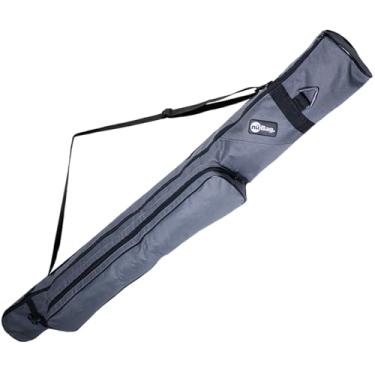 Imagem de Estojo Porta Varas Capa de Proteção Reforçada e Resistente a Água Vários Tamanhos Pescador Transporte Tralhas Linhas Carretilhas Profissional Sem Tubo (Cinza, 65cm)