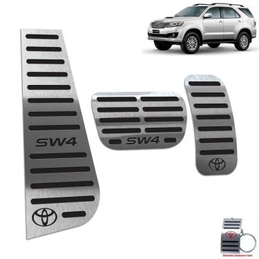 Imagem de Pedaleira + Descanso Hilux Sw4 2012 A 2015 Automático Preto