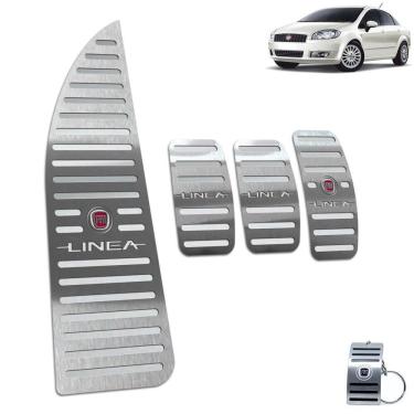 Imagem de Descanso Pedaleira Manual Fiat Linea 2009 A 2016 Prata