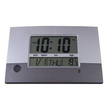 Imagem de Relógio De Parede Herweg Ref: 6473-071 Digital Cinza Metálico