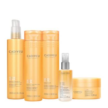 Imagem de Kit Cadiveu Professional Nutri Glow Booster Home Care Fluído Oil (5 produtos)