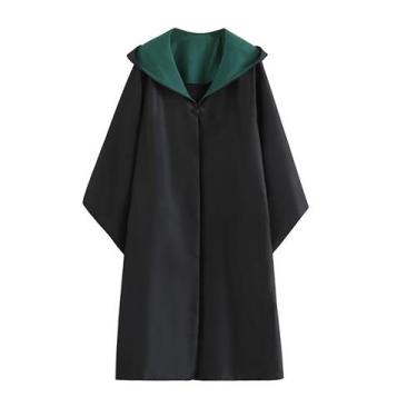Imagem de Traje OYYJIG Magical Robe para adolescentes adultos Wizard School Gree