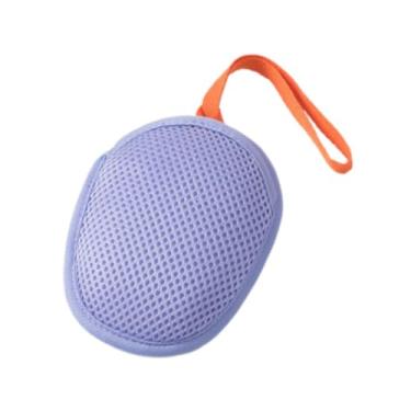 Imagem de Generic Saco de sabonete de malha portátil com cordão para pendurar, bolsa protetora de sabonete para viagem, chuveiro ao ar livre, banheira, férias, Roxo