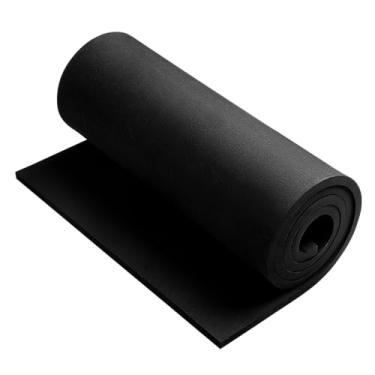 Imagem de AMZQNART Espuma EVA 12 mm, espuma cosplay 40,6 x 149,9 cm preta, alta densidade 90 kg/m³, para projetos de artesanato, fantasias de cosplay, armas falsas, decorações, Natal, Páscoa, Ação de Graças