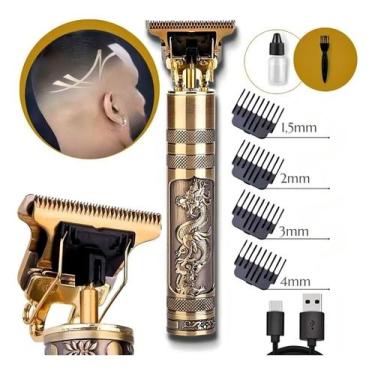 Imagem de Máquina de Cortar Cabelo e Barba Recarregável  Corte Preciso e Confort